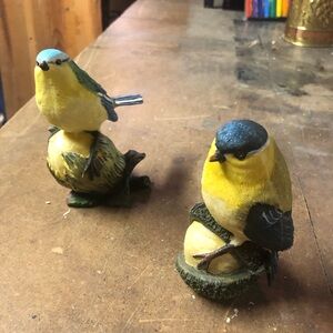 Cute resin birds. 3 birds different designs.
